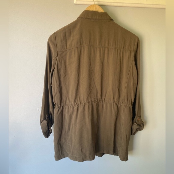 ZARA green military utility style jacket Sz M - Picture 2 of 15